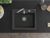 Mexen Elix Granitspüle 1-beckig 600 x 500 mm, schwarz Produktbild-Vorschau 4
