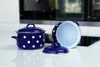 BELIS, Pentola smaltata blu, punto bianco 20cm, 3,5l Anteprima dell’immagine prodotto 5