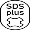 A graphic symbol indicating SDS-plus drill bit compatibility. Voir les images du produit