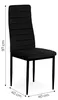 ModernHome LR-1494 Sada 4 ks jídelních židlí VELVET, černá Náhled obrázku produktu 2