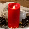 Anna's Collection Led-Stummelkerze - rot - H12,5 x D7,5 cm Produktbild-Vorschau 14