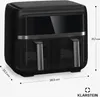 Klarstein Heißluftfritteuse, Airfryer mit 2 Kammern, 2850W Produktbild-Vorschau 8