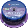 Verbatim DVD+R Double Layer 8x Matt Silver 25pk Spindle, Produktbild-Vorschau 2