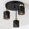 Stropní svítidlo MasterLED E27 LED 3 žárovky černá zlatá Náhled obrázku produktu 8