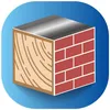A 3D illustration of a cube with different materials on its sides: wood grain on one side, brick pattern on another, and a metallic surface on top. The cube is set against a gradient blue background with rounded corners. Náhľad obrázku produktu
