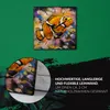Coloray Uhr auf Leinwand 30x30 cm Wand Uhr Dekoration Produktbild-Vorschau 5