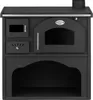 A black kitchen stove is shown against a white background. Produktbild-Vorschau