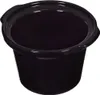 A black ceramic insert for a slow cooker, shown from a top-down perspective against a white background. Anteprima dell’immagine prodotto