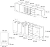 Küchenzeile Vicco R-Line Edelgrau/Anthrazit 240 cm , AP Produktbild-Vorschau 2