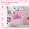 HOMCOM Kindersofa mit Ottomane Kindersessel Prinzessinnen Produktbild-Vorschau 7