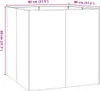 VidaXL 860780, Stal, Czarny, 800 mm, 800 mm, 800 mm Podgląd zdjęcia produktu 8