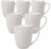 Komplet 6 Kubków Porcelanowych 330Ml Zestaw Kubków Białych Podgląd zdjęcia produktu 1