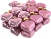 Christbaumkugeln Altpink Herzform 6 x glänzend & 6 x matt Produktbild-Vorschau 1