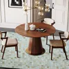 Tappeto a mosaico in pelle naturale riciclata Beige 190x290 Anteprima dell’immagine prodotto 9