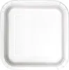 16 platos pequeños cuadrados, de color blanco Vista previa de la imagen del producto 2