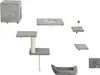 Kletterwand Katzen 7-teilig Katzen Kletterwand Set mit Produktbild-Vorschau 1