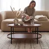 Tavolino da salotto stile loft CORTADO 90 cm ovale con Anteprima dell’immagine prodotto 9