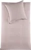A flat lay of a pink duvet cover and a pillowcase. Produktbild-Vorschau