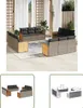 The Living Store 12-tlg. Garten-Sofagarnitur mit Kissen Produktbild-Vorschau 1