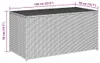 vidaXL Skrzynia ogrodowa z polirattanu 100x50x50 cm brązowa Podgląd zdjęcia produktu 6