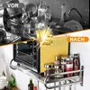 Wandmontierte Mikrowellenhalterung aus Edelstahl für die Produktbild-Vorschau 9
