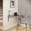 AKKE Light Graphite Table murale pliante avec angles Voir les images du produit 1