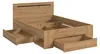 Canu Bett 140x200 cm 3 Schubladen grau, Eiche Nachbildung. Produktbild-Vorschau 3