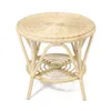 Table en rotin laqué naturel, ronde Ø 62 cm, table Voir les images du produit 4