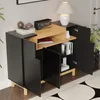 Buffet Merax avec 3 portes et 1 compartiment ouvert, Voir les images du produit 4