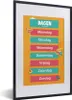 MuchoWow® MuchoWow® Gerahmtes Poster Kinderzimmer - Tage - Produktbild-Vorschau 1