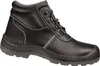 A black safety boot is shown against a white background. Produktbild-Vorschau