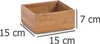 ZELLER PRESENT Boîte de rangement Bamboo 15x15x7cm nature Voir les images du produit 5