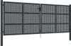 vidaXL Gartentor Anthrazit 400x125 cm Stahl Produktbild-Vorschau 1