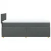 Boxspringbett mit Matratze Dunkelgrau 90x200 cm Stoff Produktbild-Vorschau 5