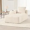 okwish Cord-Liegesessel Chaiselongue Relaxsofa mit Produktbild-Vorschau 2