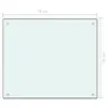 vidaXL Küchenrückwand Milchweiß 70x60 cm Hartglas Produktbild-Vorschau 15