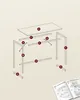 VASAGLE Schreibtisch Computertisc 135 x 60 x 76cm schmaler Produktbild-Vorschau 6