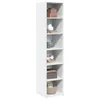 Highboard blanc 40x41x185 cm bois composite Voir les images du produit 3