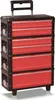 A red and black rolling tool chest with multiple drawers. Produktbild-Vorschau