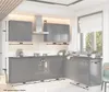 Keukenwand - L-vormige keuken - 200x260 cm - grafietkleur - Productafbeelding-voorbeeld 17