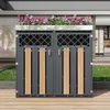 Merax uzamykatelný box na popelnice s květináčem, dvojité Náhled obrázku produktu 7
