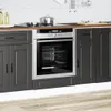 vidaXL Herdumbauschrank Porto Schwarz Holzwerkstoff Produktbild-Vorschau 3