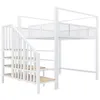 Flieks Etagenbett 140x200cm mit Treppe und Ablagen, Produktbild-Vorschau 9