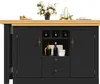 Flieks Drehbarer Bartisch mit Sideboard, Ausziehbarer Produktbild-Vorschau 12