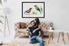 Bild - Bilderrahmen - 100 cm x 70 cm - MDF - Rahmen - Foto Produktbild-Vorschau 3