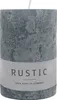 Stumpenkerze aus Paraffin, Anthrazit, Rustic, WENZEL, 80/60 Produktbild-Vorschau 1