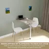 Wandklapptisch mit Tischbein Schreibtisch Tischplatte 80x50 Produktbild-Vorschau 2