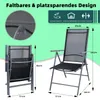 CCLIFE 2 Stk. Gartenstühle Hochlehner Balkonstühle klappbar Produktbild-Vorschau 4