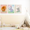 Mama Kind Waldtiere Familie Bilder 3er Set DIN A4 Produktbild-Vorschau 1