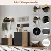 Merax Garderoben-Set 5-teilig mit Spiegel und Schuhschrank, Produktbild-Vorschau 3